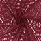 Earth Red Star Hexagon Wool-Poly Crochet Knit Fabric By the Yard